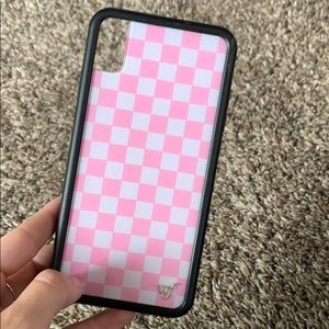 Wildflower Pink & White Checkered Case